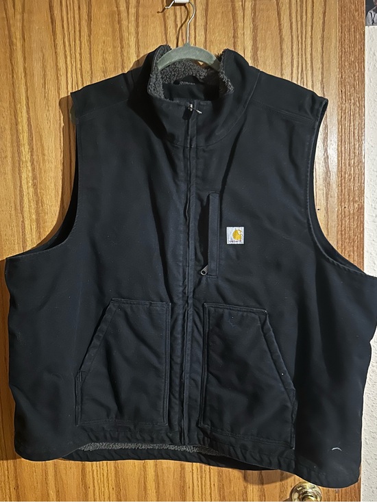 Carhartt Other - Carhartt Men's Black Work Vest with Sherpa Collar